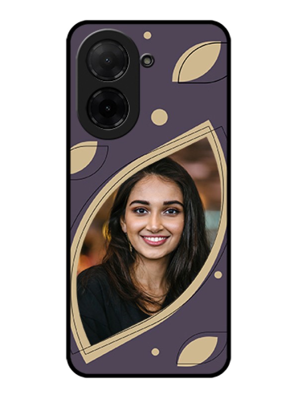 Custom Poco C71 Custom Glass Phone Case - Falling Leaf Design