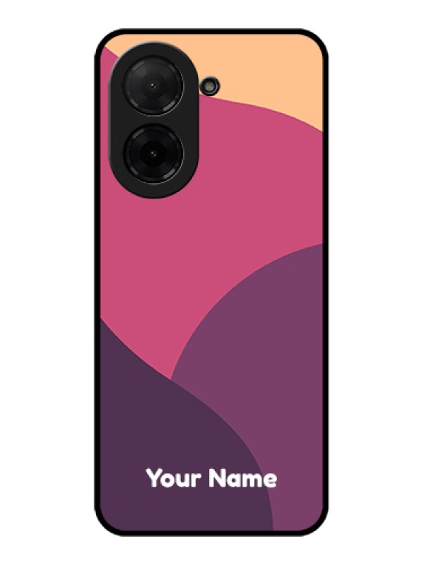Custom Poco C71 Custom Glass Phone Case - Mixed Multi - Colour Abstract Art Design