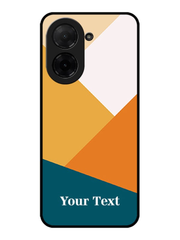 Custom Poco C71 Custom Glass Phone Case - Stacked Multi - Colour Design