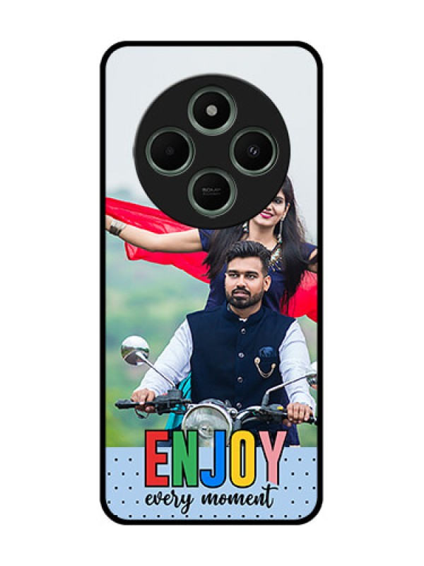 Custom Poco C75 5G Custom Glass Phone CaseEnjoy Every Moment Design