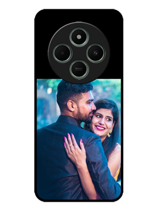Custom Poco C75 5G Custom Glass Phone Case - Upload Full Picture With Custom Color Design