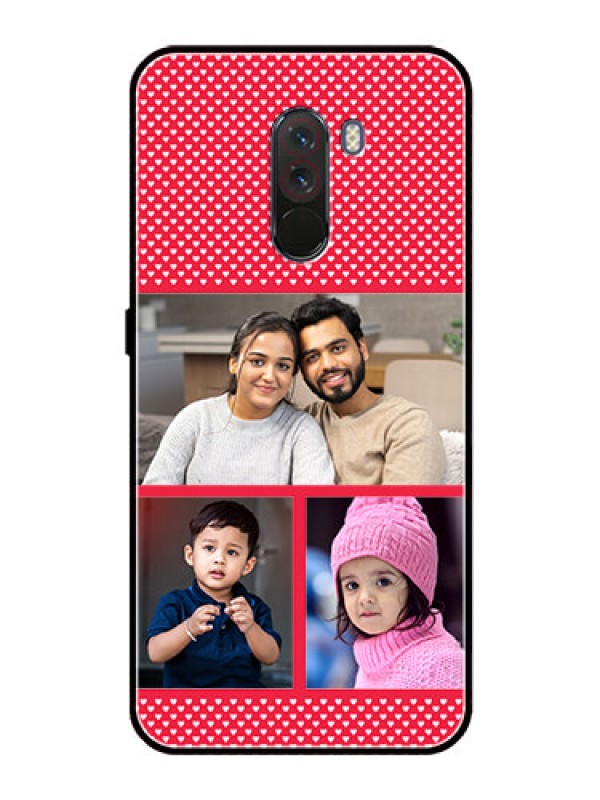 Custom Pcoco F1 Personalized Glass Phone Case  - Bulk Pic Upload Design