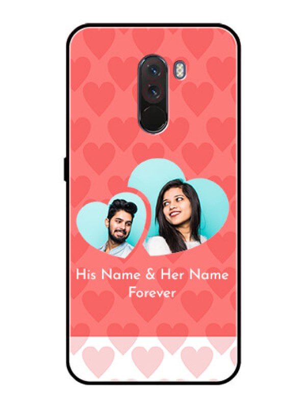 Custom Pcoco F1 Personalized Glass Phone Case  - Couple Pic Upload Design