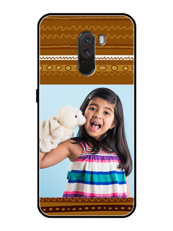 Custom Pcoco F1 Custom Glass Phone Case  - Friends Picture Upload Design 
