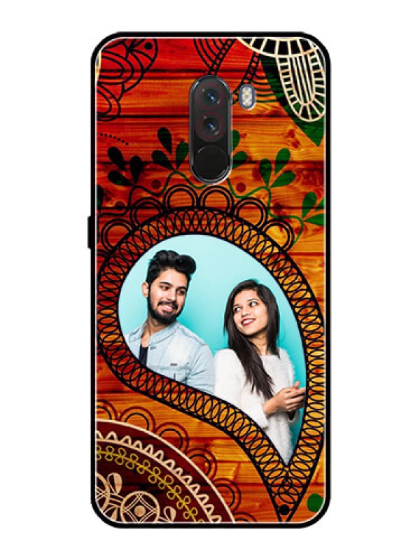 Custom Pcoco F1 Personalized Glass Phone Case  - Abstract Colorful Design
