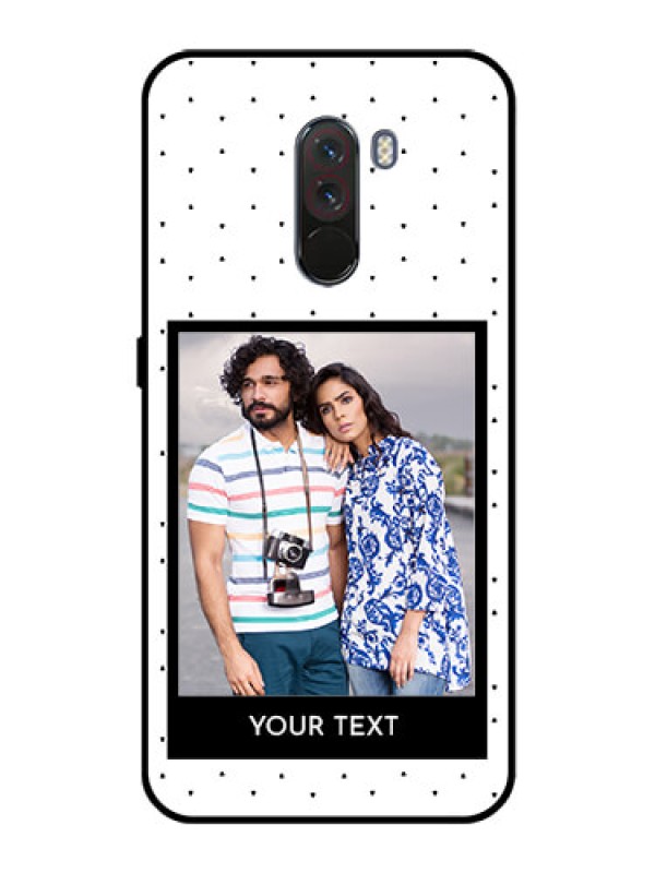 Custom Pcoco F1 Photo Printing on Glass Case  - Premium Design