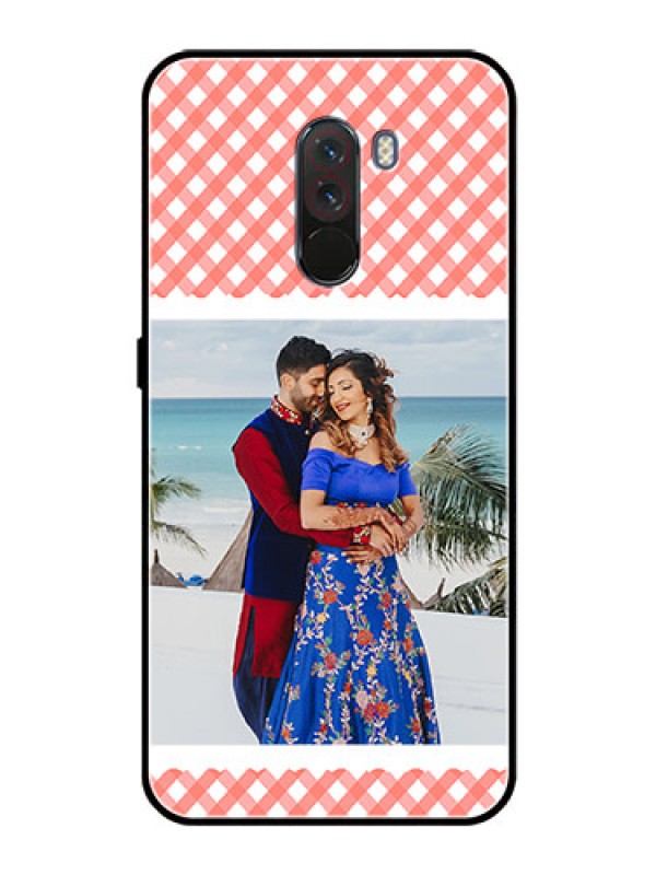 Custom Pcoco F1 Personalized Glass Phone Case  - Pink Pattern Design