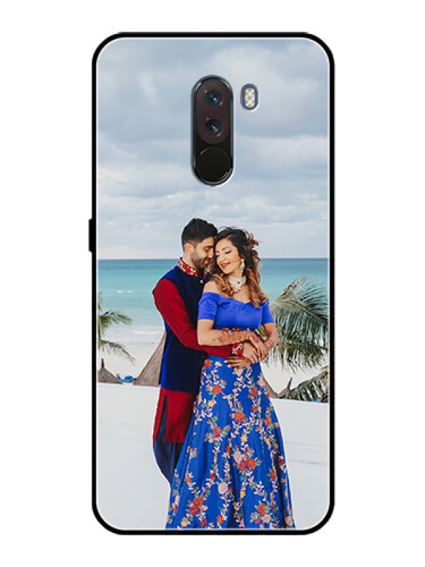 Custom Pcoco F1 Photo Printing on Glass Case  - Upload Full Picture Design