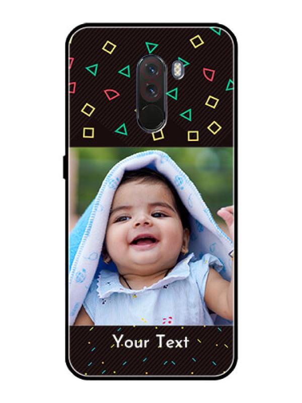 Custom Pcoco F1 Custom Glass Phone Case  - with confetti birthday design