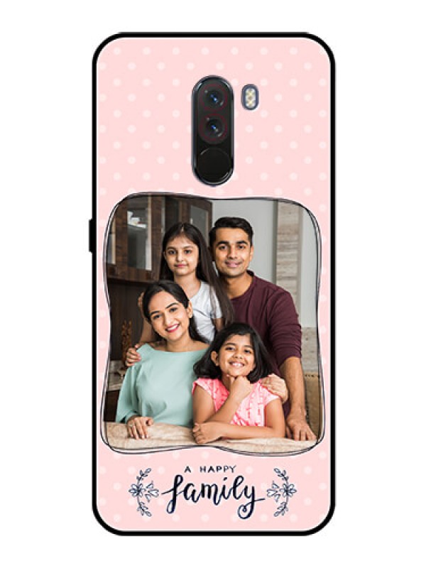Custom Pcoco F1 Custom Glass Phone Case  - Family with Dots Design