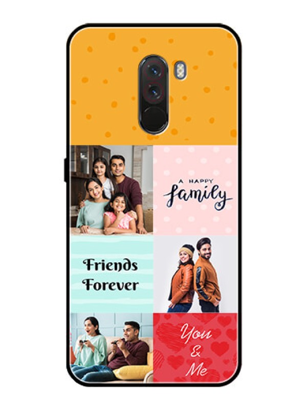 Custom Pcoco F1 Personalized Glass Phone Case  - Images with Quotes Design