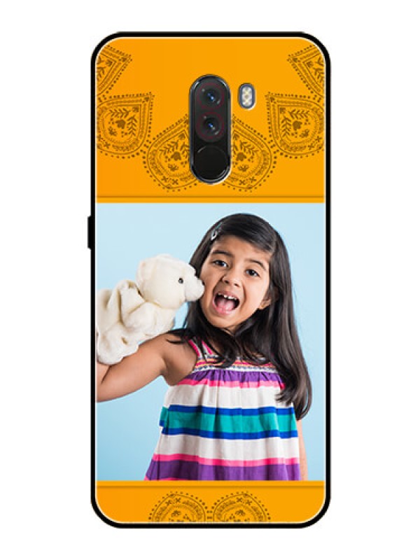 Custom Pcoco F1 Personalized Glass Phone Case  - Photo Wedding Design 