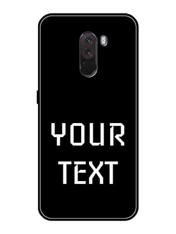 Custom Pcoco F1 Your Name on Glass Phone Case