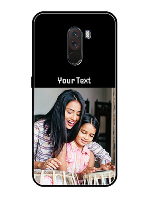 Custom Pcoco F1 Photo with Name on Glass Phone Case