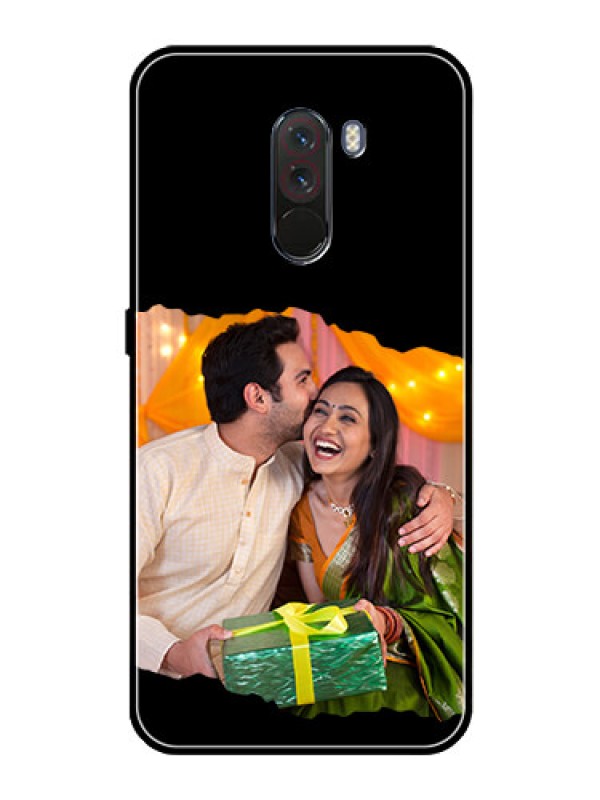 Custom Poco F1 Custom Glass Phone Case - Tear-off Design