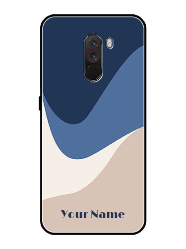 Custom Poco F1 Custom Glass Phone Case - Abstract Drip Art Design