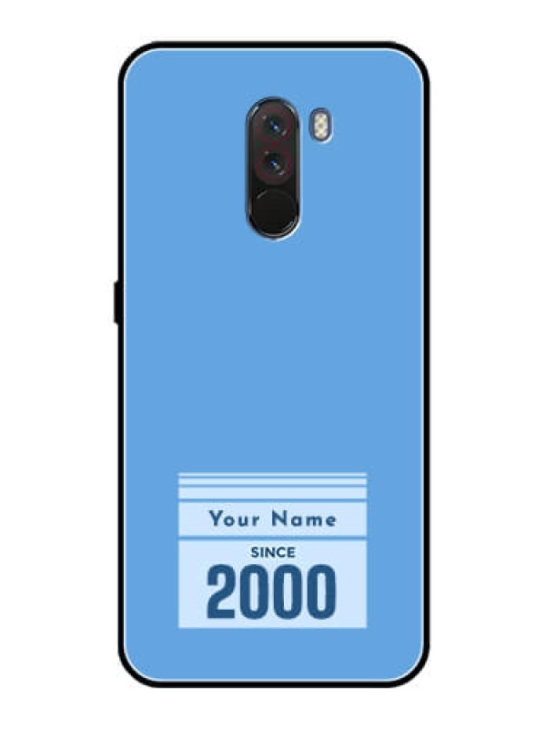 Custom Poco F1 Custom Glass Mobile Case - Custom Year of birth Design