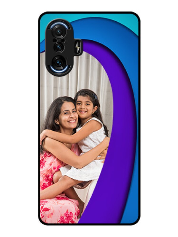 Custom Poco F3 GT Photo Printing on Glass Case - Simple Pattern Design