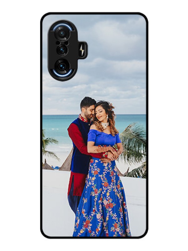 Custom Poco F3 GT Photo Printing on Glass Case - Upload Full Picture Design