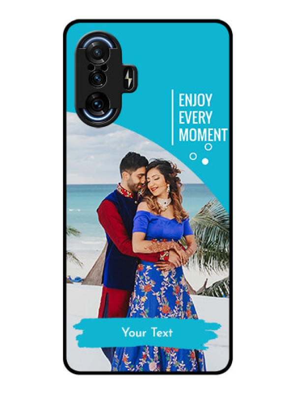 Custom Poco F3 GT Custom Glass Mobile Case - Happy Moment Design