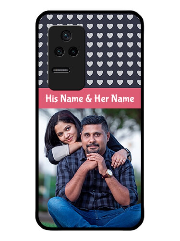 Custom Poco F4 5G Custom Glass Mobile Case - Love Symbols Design