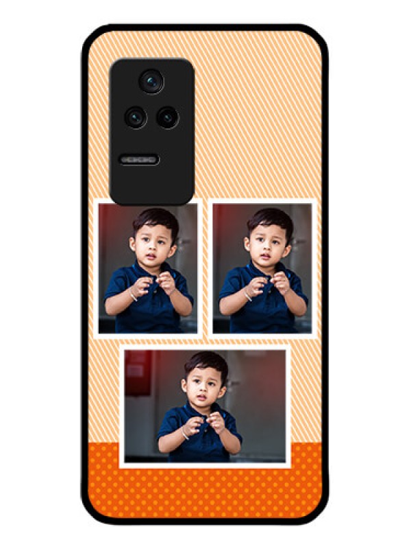 Custom Poco F4 5G Photo Printing on Glass Case - Bulk Photos Upload Design