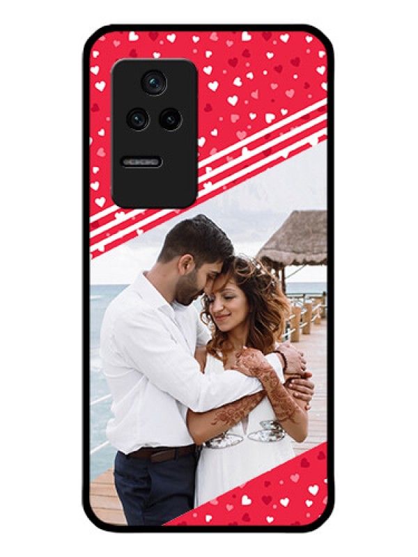 Custom Poco F4 5G Custom Glass Mobile Case - Valentines Gift Design