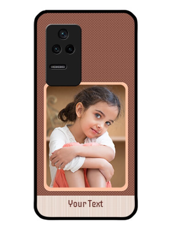 Custom Poco F4 5G Custom Glass Phone Case - Simple Pic Upload Design