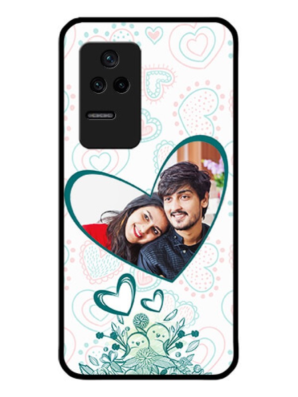Custom Poco F4 5G Photo Printing on Glass Case - Premium Couple Design