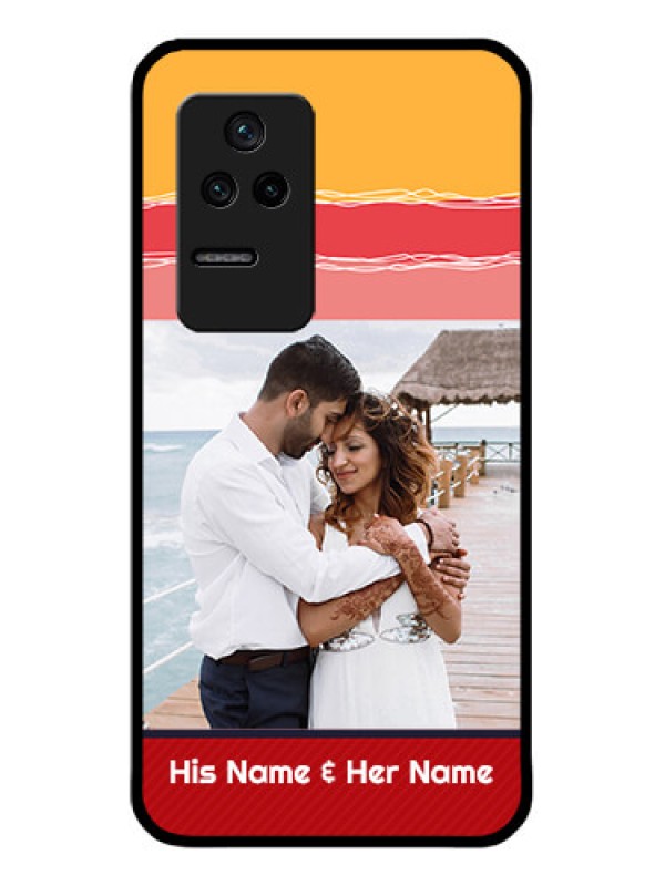Custom Poco F4 5G Custom Glass Mobile Case - Colorful Case Design