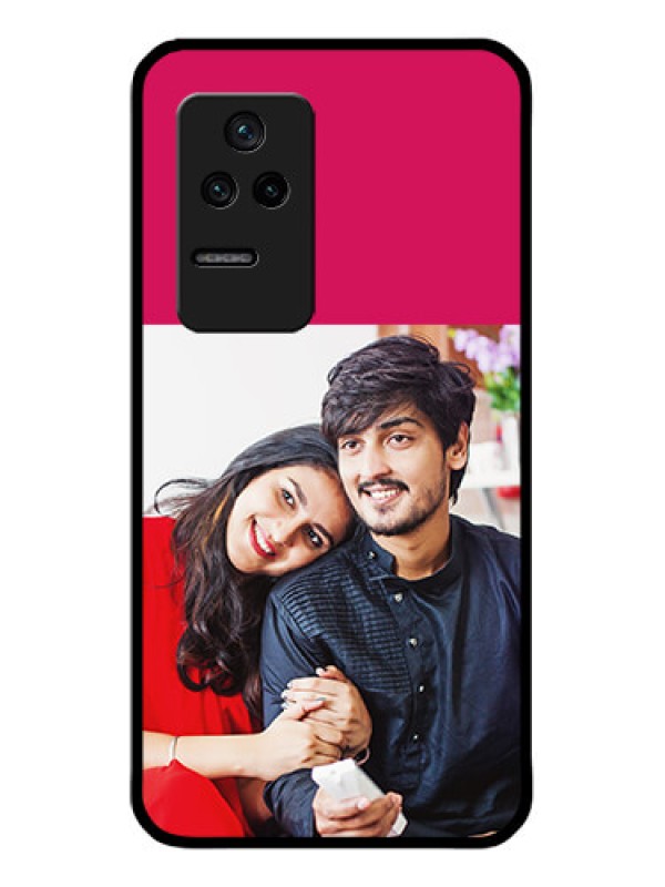 Custom Poco F4 5G Custom Glass Mobile Case - Anniversary Cover Design