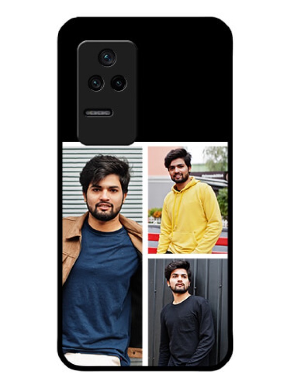 Custom Poco F4 5G Photo Printing on Glass Case - Upload Multiple Picture Design