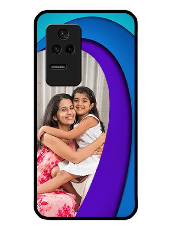 Custom Poco F4 5G Photo Printing on Glass Case - Simple Pattern Design