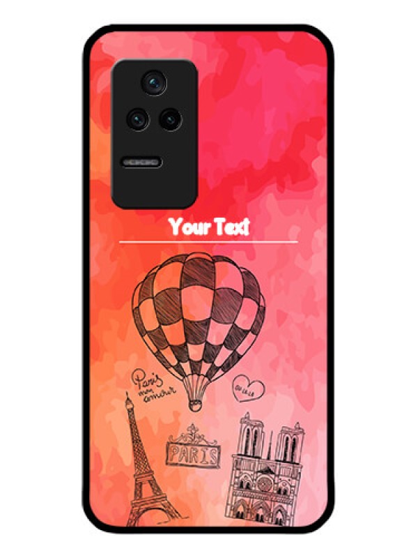 Custom Poco F4 5G Custom Glass Phone Case - Paris Theme Design