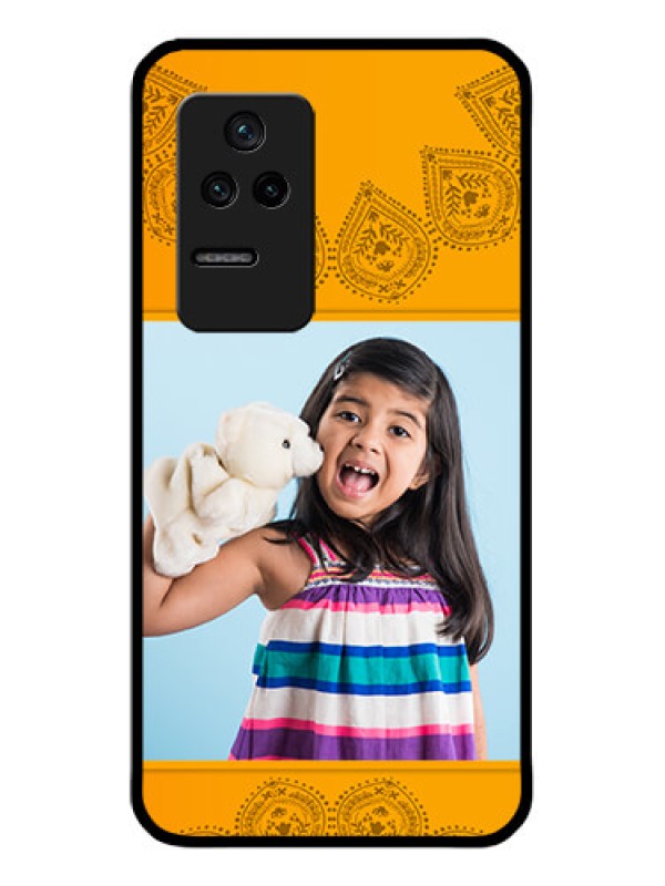 Custom Poco F4 5G Personalized Glass Phone Case - Photo Wedding Design