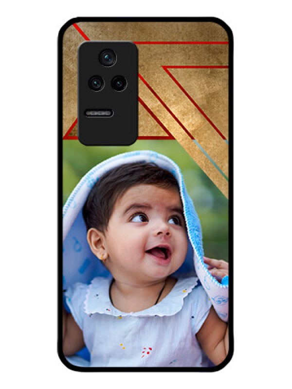 Custom Poco F4 5G Personalized Glass Phone Case - Gradient Abstract Texture Design