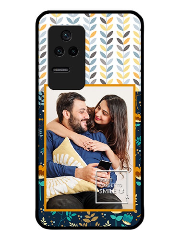 Custom Poco F4 5G Custom Glass Mobile Case - Pattern Design