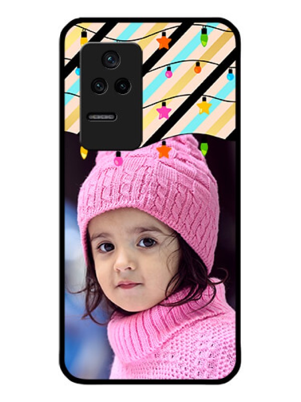 Custom Poco F4 5G Custom Glass Mobile Case - Lights Hanging Design