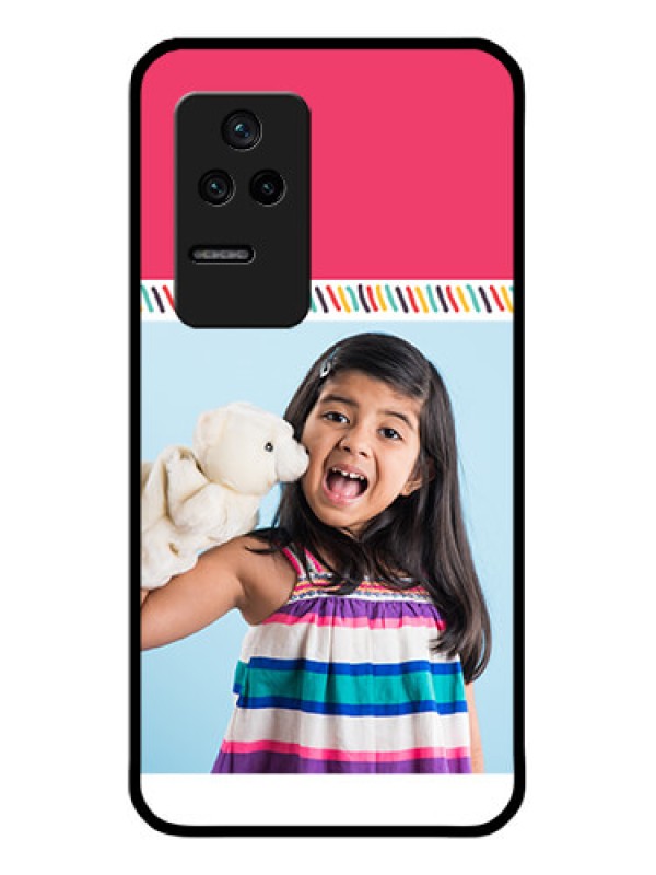 Custom Poco F4 5G Personalized Glass Phone Case - Line art design