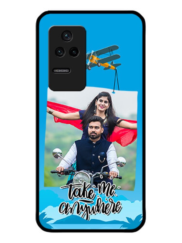 Custom Poco F4 5G Custom Glass Mobile Case - Traveller Design