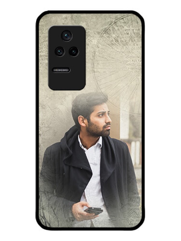 Custom Poco F4 5G Custom Glass Phone Case - with vintage design