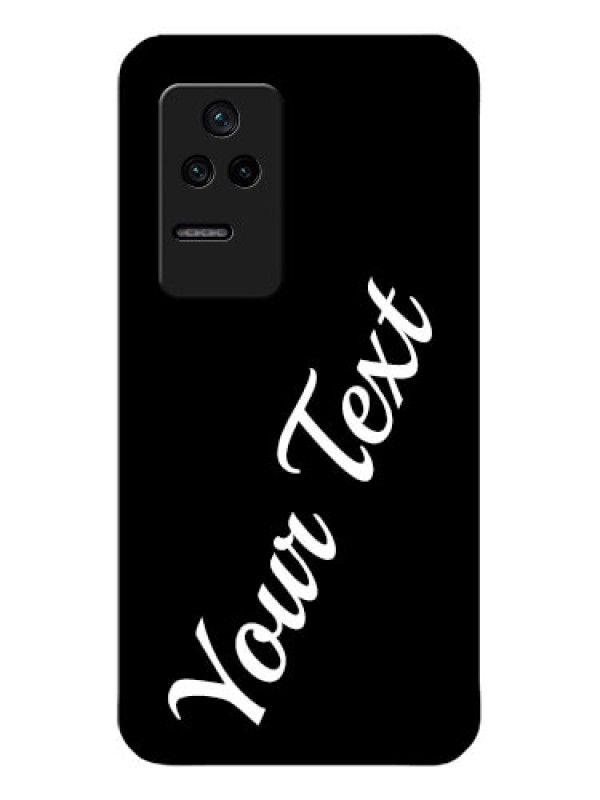 Custom Poco F4 5G Custom Glass Mobile Cover with Your Name