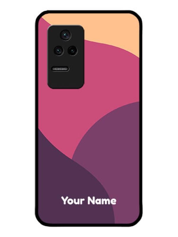 Custom Poco F4 5G Custom Glass Phone Case - Mixed Multi-colour abstract art Design