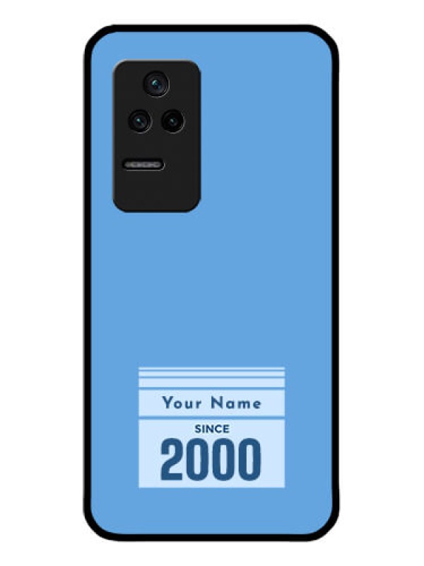 Custom Poco F4 5G Custom Glass Mobile Case - Custom Year of birth Design