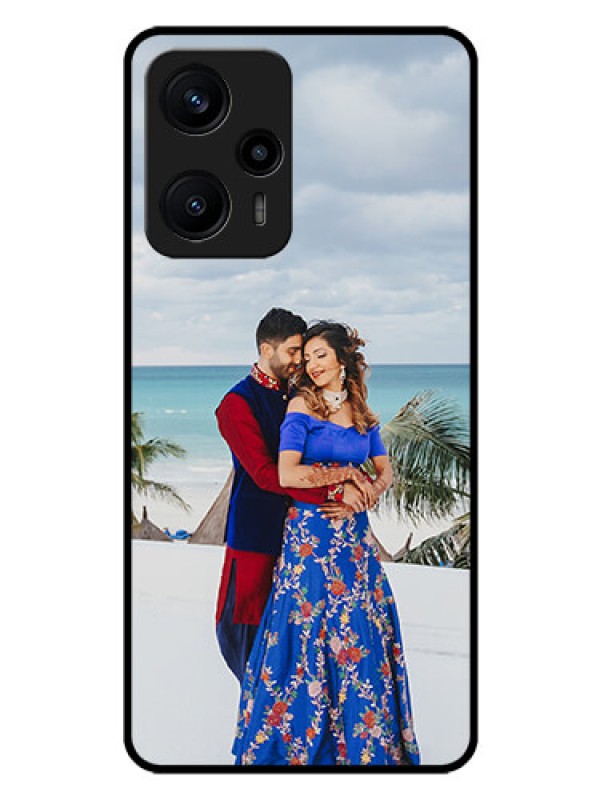 Custom Poco F5 Photo Printing on Glass Case - Upload Full Picture Design