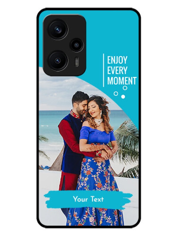 Custom Poco F5 Custom Glass Mobile Case - Happy Moment Design