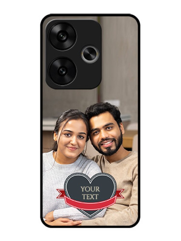 Custom Poco F6 5G Custom Glass Phone CaseJust Married Couple Design