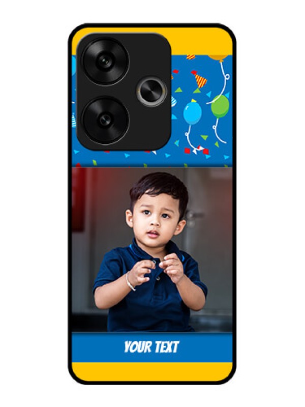 Custom Poco F6 5G Custom Glass Phone CaseBirthday Wishes Design