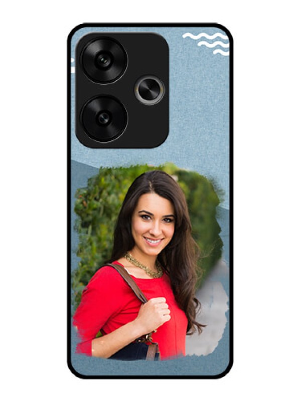 Custom Poco F6 5G Custom Glass Phone CaseGrunge Line Art Design