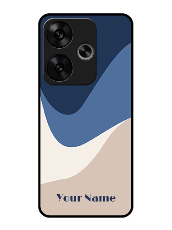 Custom Poco F6 5G Custom Glass Phone CaseAbstract Drip Art Design